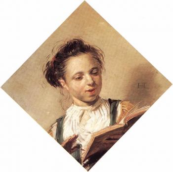 Frans Hals : Singing Girl